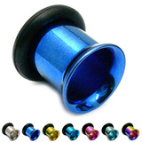 Titanium Flared Eyelets 6mm, Blue