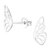 Sterling Silver Butterfly Wings Ear Stud Earrings - SKU 63143