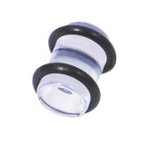 Acrylic Plug 1.6-10mm 5mm, Clear