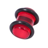 Acrylic Plug 1.6-10mm 10mm, Red