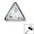 Titanium Jewelled Triangle for Internal Thread shafts in 1.2mm - SKU 64442