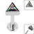 Titanium Internally Threaded Labrets 1.2mm - Titanium Jewelled Triangle - SKU 64633