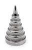 Steel Threaded Attachment - 1.2mm and 1.6mm 7 Step Cone. 1.6mm gauge. 4mm base. 7mm high.