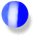 Acrylic Stripey Blue Balls and Belly Bars 0 / stripey blue / uv_stripey_blue_6mm_ball