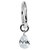 Titanium Hinged Segment Ring with Titanium Floating Teardrop Gem Charm - SKU 66851