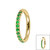 Gold Plated Titanium (PVD) 1.2mm Pave Set Jewelled Edge Hinged Clicker Ring - SKU 66950