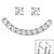 Titanium Jewelled Smiley Face Pack for Internal Thread shafts in 1.2mm - SKU 67021