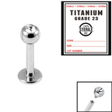 Sterile Titanium Internal Thread Jewelled Labret - SKU 67091