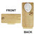 Display Boards - Wood with Silicone Nose Body Part - SKU 67127
