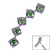 Titanium Floating 5 Jewel Curve for Internal Thread shafts in 1.2mm - SKU 67142