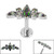 Titanium Internally Threaded Labrets 1.2mm - Titanium Claw Set Jewelled Tiara - SKU 67179
