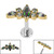Titanium Internally Threaded Labrets 1.2mm - Titanium Claw Set Jewelled Tiara - SKU 67182