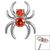 Titanium Claw Set Jewelled Spider for Internal Thread shafts in 1.2mm - SKU 67219