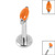 Titanium Internally Threaded Labrets 1.2mm - Titanium Claw Set Single Marquise Stone - SKU 67276