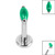 Titanium Internally Threaded Labrets 1.2mm - Titanium Claw Set Single Marquise Stone - SKU 67281