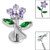 Titanium Internally Threaded Labrets 1.2mm - Titanium Claw Set Jewelled Blossom Flower - SKU 67320