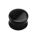 Black Onyx Stone Double Flared Tapered Plug - SKU 67354