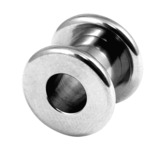 Steel Screw Flesh Tunnel - SKU 67359