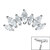 Titanium Claw Set 7 CZ Jewelled Marquise Crown for Internal Thread shafts in 1.2mm - SKU 67470