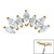 Titanium Claw Set 7 CZ Jewelled Marquise Crown for Internal Thread shafts in 1.2mm - SKU 67471