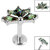 Titanium Internally Threaded Labrets 1.2mm - Titanium Claw Set Jewelled Sensu Kite Fan - SKU 67513