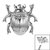 Titanium Scarab Beetle for Internal Thread shafts in 1.2mm - SKU 67574