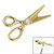 Titanium Bezel Set Jewelled Scissors Top for Internal Thread shafts in 1.2mm - SKU 67638