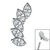Titanium Claw Set 5 Jewel Climbing Marquise Fan Top for Internal Thread shafts in 1.2mm - SKU 67655