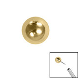 Titanium Threadless (Bend fit) Plain Balls - SKU 67685