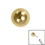 Titanium Threadless (Bend fit) Plain Balls - SKU 67686