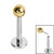 Titanium Threadless Labrets - Gold Plated Titanium (Bend-fit) Balls - SKU 67695