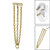 Titanium Jewelled Bar with Triple Chain for Internal Thread Shafts in 1.2mm - SKU 67818