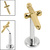 Titanium Threadless Labrets - Titanium Mini Dagger - SKU 69516