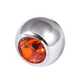 Steel Threaded Jewelled Balls 1.2x4mm - SKU 7008