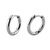 Titanium Huggie Ear Clicker Rings - Round (pairs) 1.0mm / 8mm / Titanium - alternative image