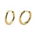 Titanium Huggie Ear Clicker Rings - Round (pairs) 1.0mm / 8mm / Gold Titanium - alternative image