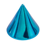 Titanium Cones 1.6mm, 4mm, Turquoise