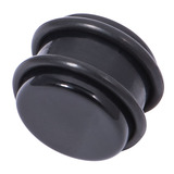 Acrylic Plug 12-24mm 12mm, Black