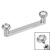 Titanium Internally Threaded Flat Surface Barbells with Titanium Jewelled Disk Mirror Polish / 3mm, Crystal Clear / 14mm - alternative image