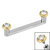 Titanium Internally Threaded Flat Surface Barbells with Titanium Jewelled Disk - SKU 71859