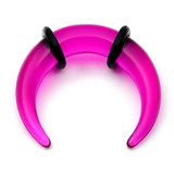 Acrylic Plain Crescent Stretchers 3 / uv purple