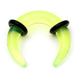 Acrylic Plain Crescent Stretchers 8 / uv green