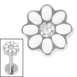 Titanium Internal Jewelled Hazy Daisy Top - SKU 72388