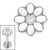 Titanium Internal Jewelled Hazy Daisy Top - SKU 72388