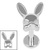 Titanium Internally Threaded Labrets 1.2mm - Titanium Bunny Assassin - SKU 72432
