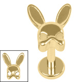 Titanium Internally Threaded Labrets 1.2mm - Titanium Bunny Assassin - SKU 72443