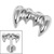 Titanium Internal Emrys Vampire Fangs Top - SKU 72448