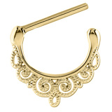 Steel Filigree Nipple Clicker Ring - SKU 72472