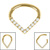 Titanium Jewelled Teardrop Hinged Ring - SKU 72647