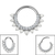 Titanium Arielle Pearl Hinge Ring - SKU 72812